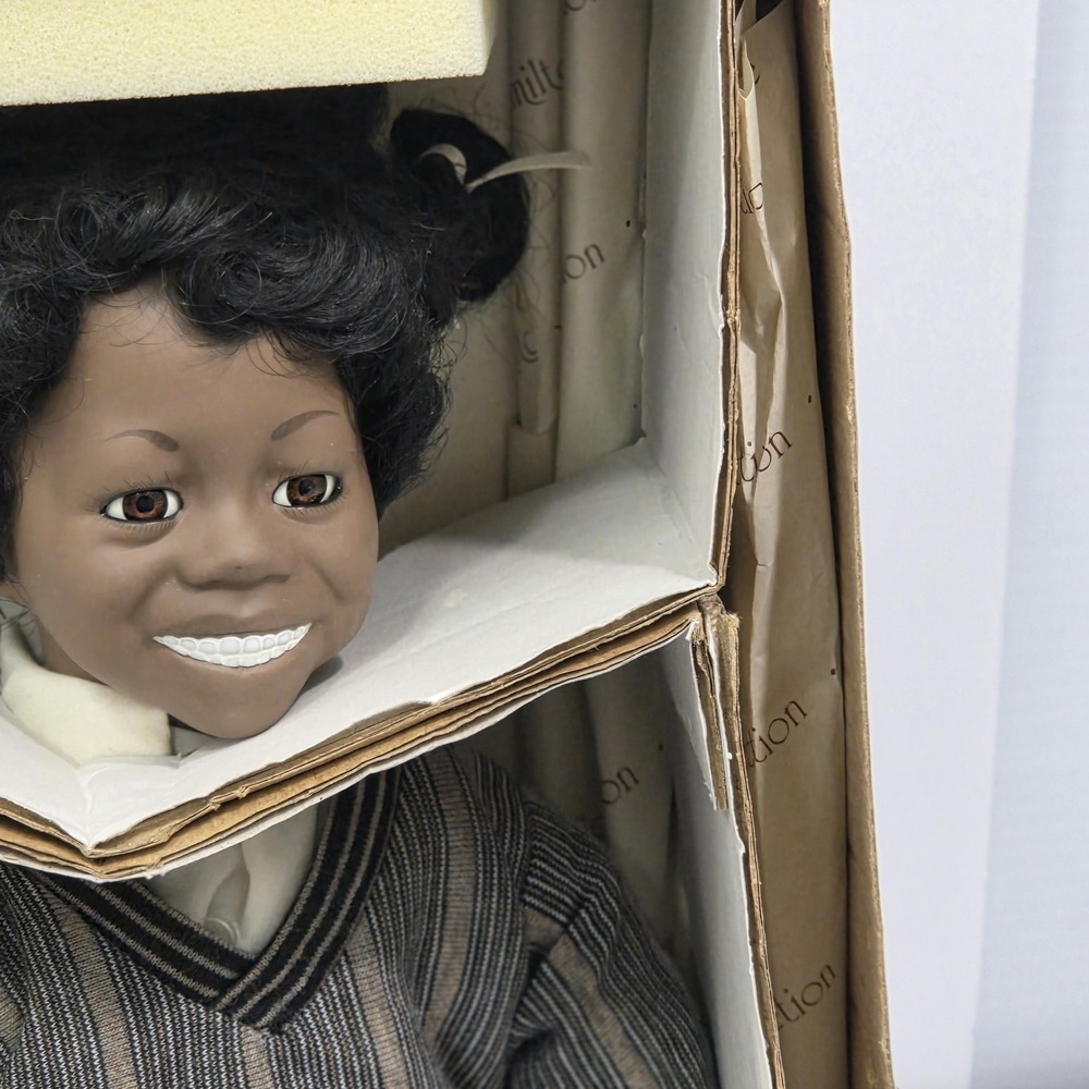 Little Rascals BUCKWHEAT Porcelain Doll with COA Box‎ The Hamilton Collection